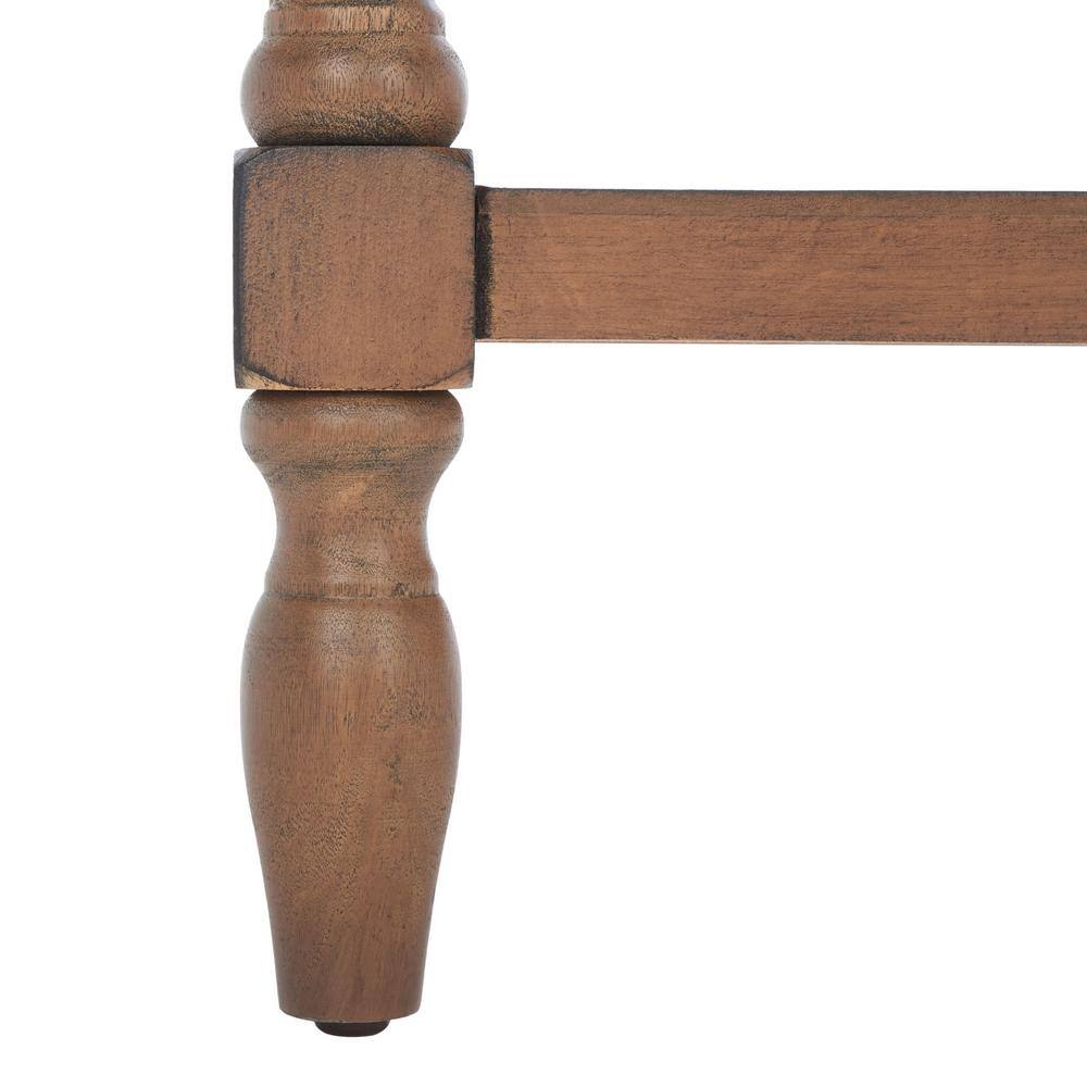 Athena Farmhouse 40" Brown Wood Console Table with Storage