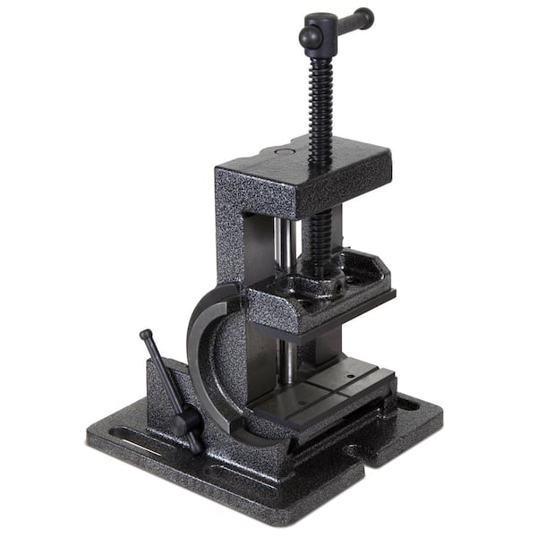 WEN TV434 4.25 in. Industrial Strength Benchtop and Drill Press Tilting Angle Vise - 2