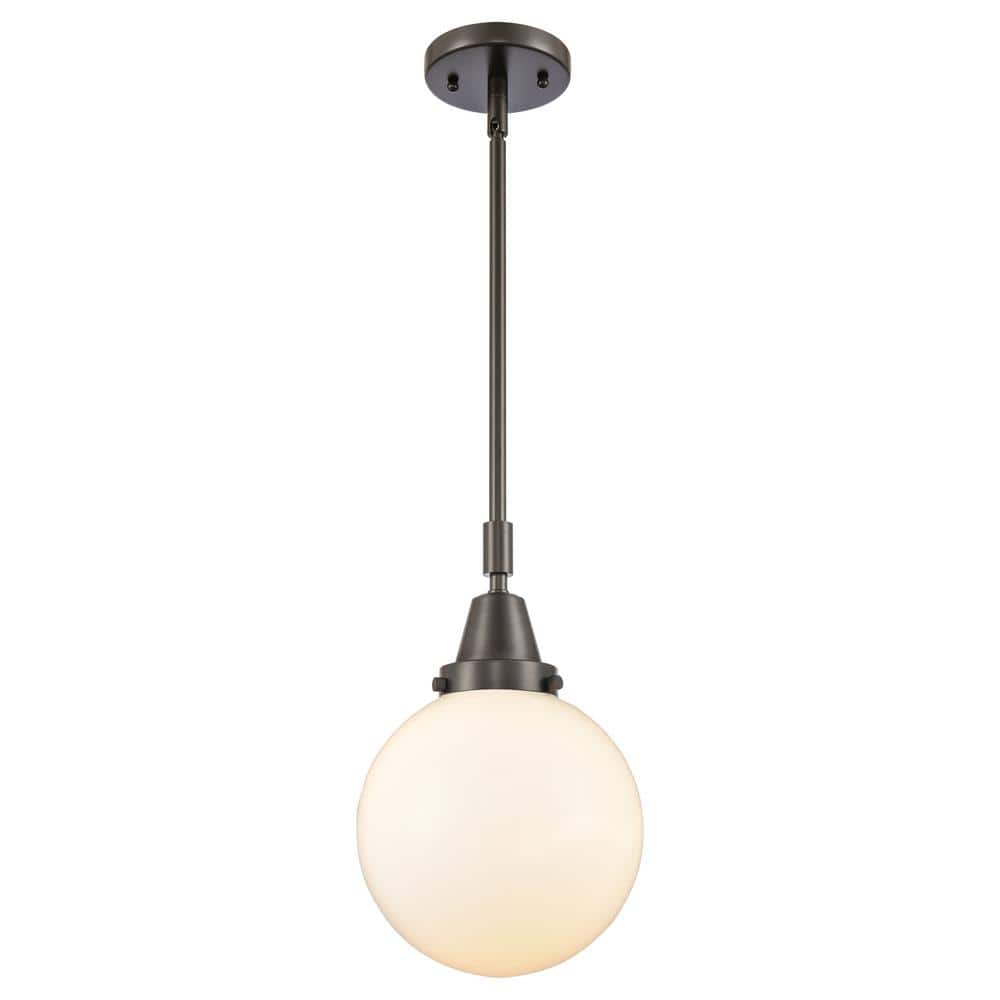 Beacon 100-Watt 1-Light Oil Rubbed Bronze Standard Mini Pendant Light with Painted Glass Shade, No Bulbs Included price history on PriceWatchPro