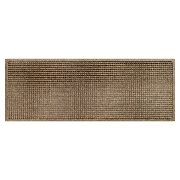 Waterhog Squares 22 in. x 60 in. PET Polyester Indoor Outdoor Door Mat Camel