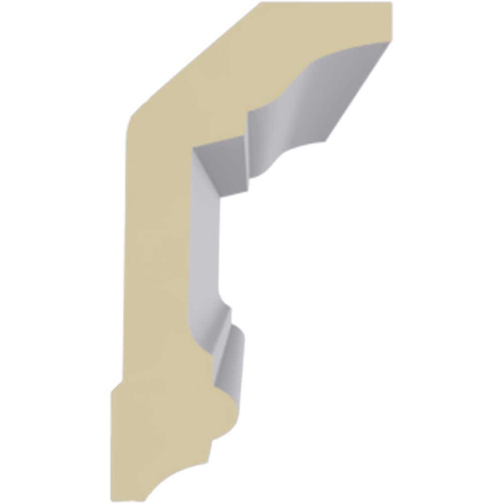 Holmdel Traditional Smooth White Polyurethane Crown Moulding