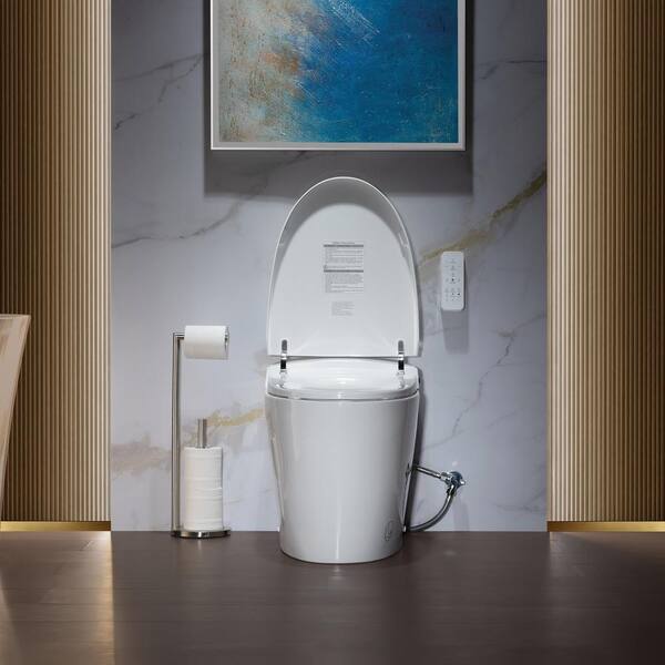 ᐅ【WOODBRIDGE T-0041 Elongated one Piece toilet with Smart Bidet