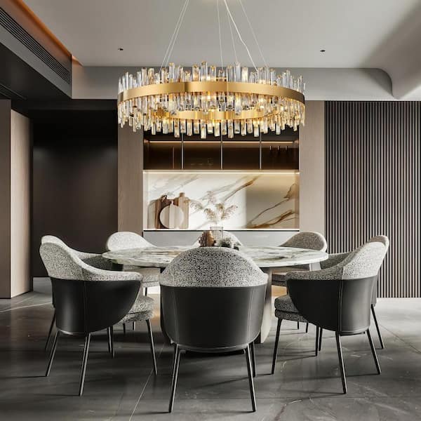 Light Luxury Crystal Chandelier Modern K9 Crystal Chandelier Raindrop Ball Shape Pendant Light Contemporary Flush Mount Ceiling Hanging Light Fixture For Bedroom Dining Living Room Kitchen Foyer ( Siz
