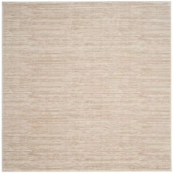 SAFAVIEH Vision Cream 9 ft. x 9 ft. Square Solid Area Rug