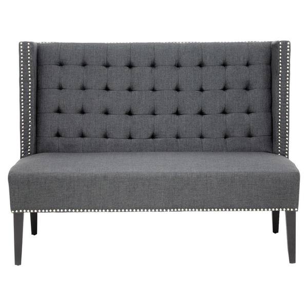 Baxton Studio Owstynn Gray Bench