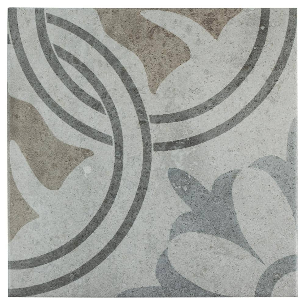 Merola Tile Llanes Perla Valencia 13-1/8 in. x 13-1/8 in. Ceramic Floor ...
