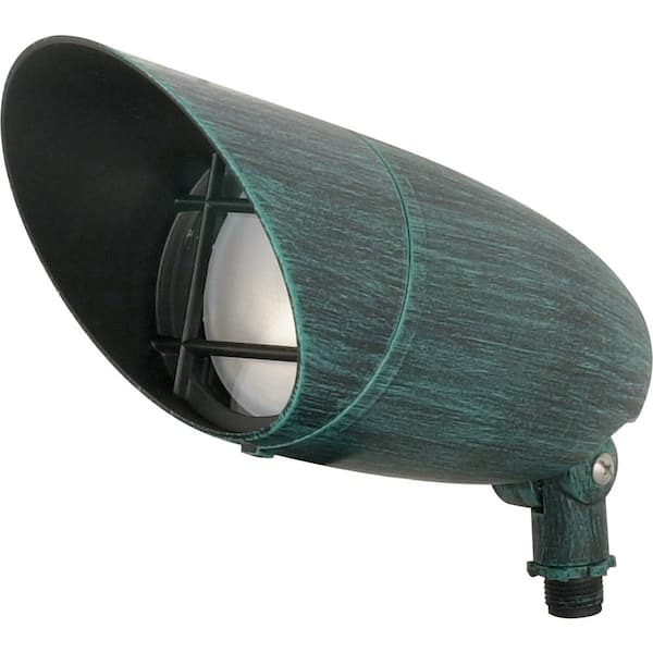 SATCO 75-Watt Halogen Antique Verdi Outdoor Area Light