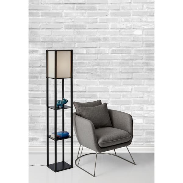 Adesso wright store shelf floor lamp