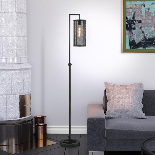 Parthen 69-1/2 in. Blackened Bronze Floor Lamp