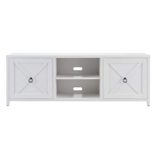 Meyer&Cross Granger 68 in. White TV Stand Fits TV's up to 80 in.