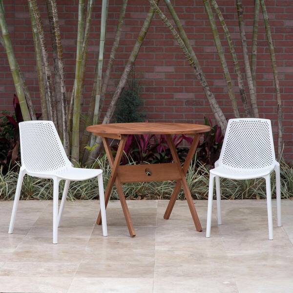 Ia San Diego 3 Piece Eucalyptus, Outdoor Patio Furniture San Diego