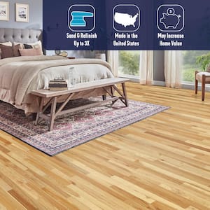 Plano Natural Hickory 3/4 in. T x 3-1/4 in. W Smooth Solid Hardwood Flooring (22 sq.ft./ctn)