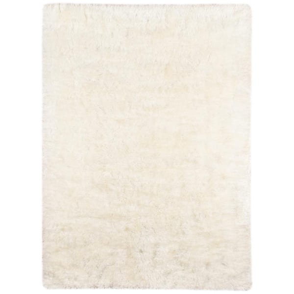 Amer Rugs Metro 8 ft. X 10 ft. White/Cream Solid Color Area Rug