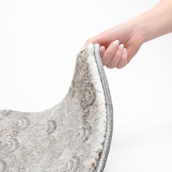 Dream Shag Premium Machine Washable Abstract ADS181 Gray 2 ft. x 3 ft. Accent Rug
