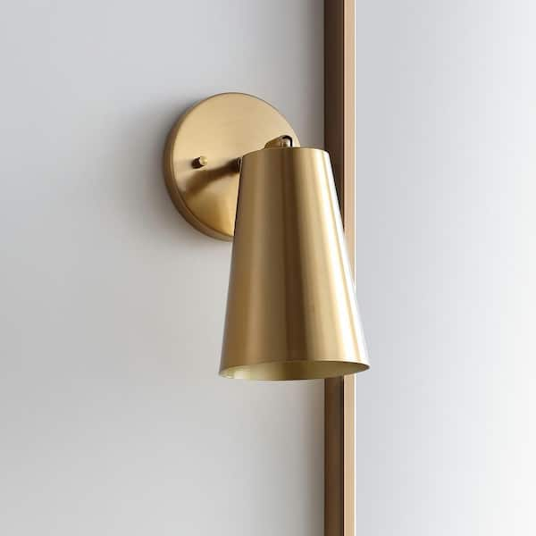 Leonardo 1-Light Brass Gold Indoor Sconce