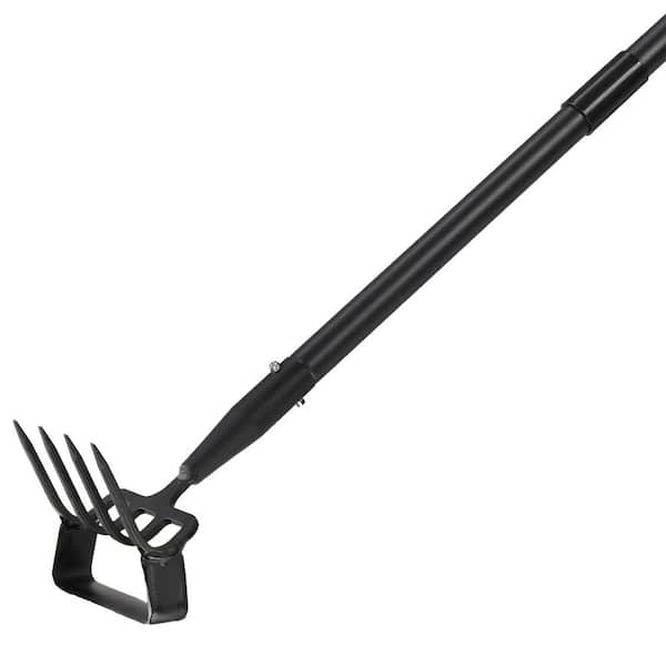 62 in. Garden Hoe, 2-in-1 Heavy Duty Stirrup Hoe and Cultivator, Multi Functional Gardening Tool