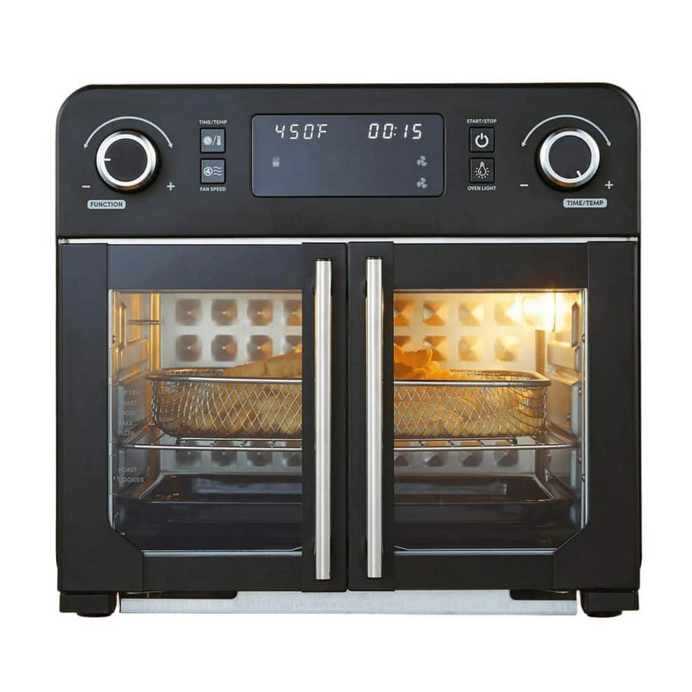 EAF9202 24.5 qt. Programmable French Door Air Fryer Oven with 10-Menu Functions, and Interior Light, Black price history on PriceWatchPro