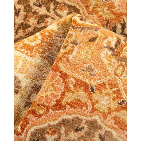 Mogul Brown 4 ft. x 6 ft. Oriental Wool Indoor Area Rug