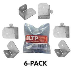 5 in. x 4 in. x 2 in. LTP Galvanized Steel Rail Support Clips (6-Pack)