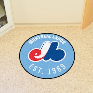 Montreal Expos Light Blue 2 ft. x 2 ft. Round Area Rug
