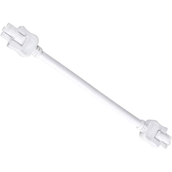 Progress Lighting Hide-a-Lite III Collection White 6 in. Linking Cable
