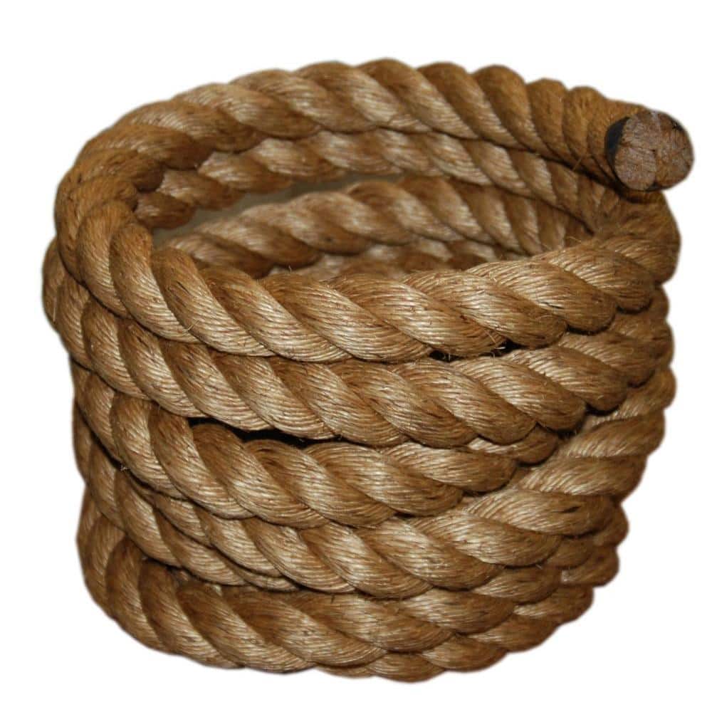 1-1/2 Manila Rope for Landscaping Dock Pier Boat Fitness Undulation Gym Swings
