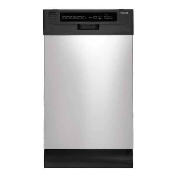 Frigidaire 18 in. Front Control Dishwasher in Stainless Steel with Stainless Steel Tub, ENERGY STAR, 55 dBA