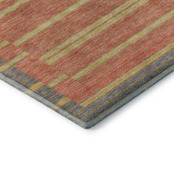 Mayfield Premium Machine Washable Abstract AMF1398 Pewter 10 ft. x 14 ft. Area Rug