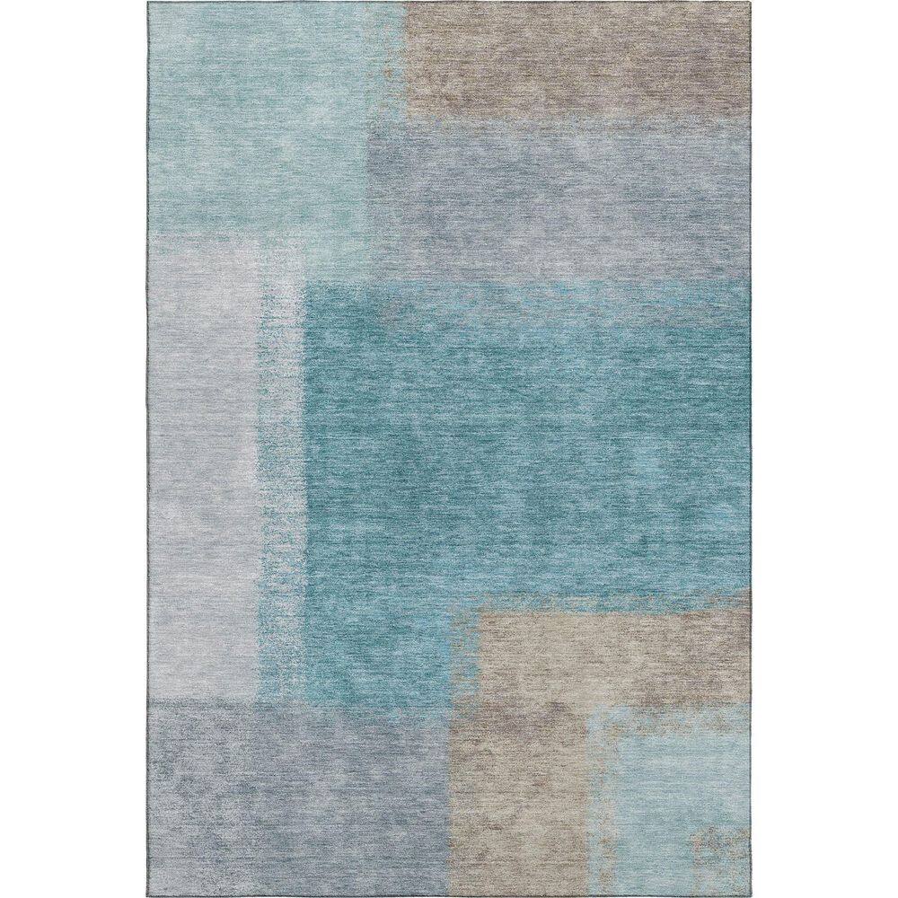 Mayfield Premium Machine Washable Abstract AMF2341 Teal 10 ft. x 14 ft. Area Rug price history on PriceWatchPro