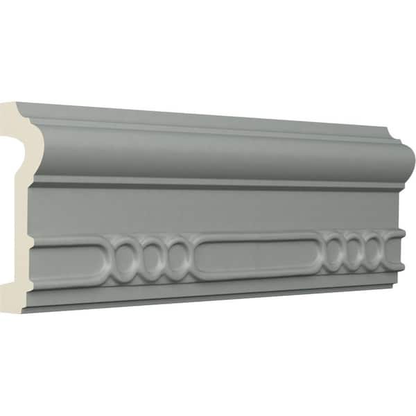 Ekena Millwork 1-3/8 in. x 3-1/2 in. x 94-1/2 in. Polyurethane Dover Casing