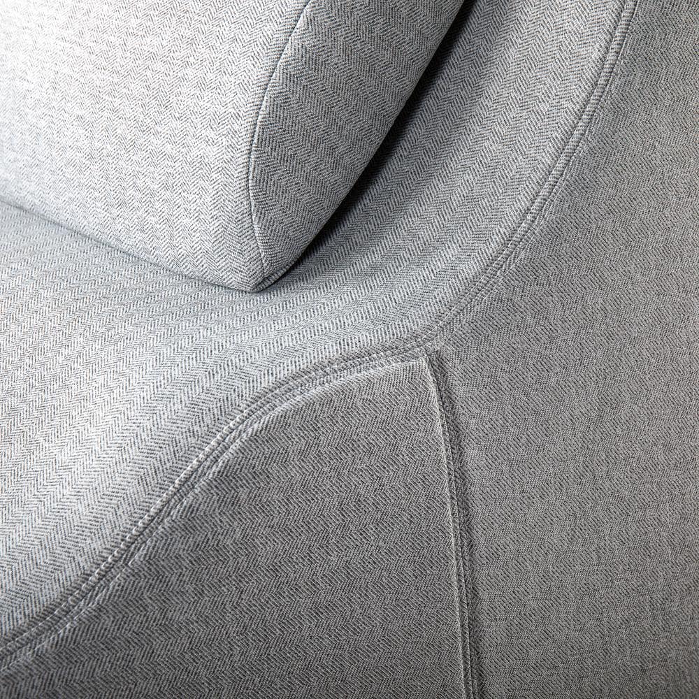 Light Grey Zero Gravity Foam Chaise Lounger with Lumbar Pillow