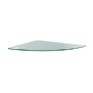 Legacy 9.75 in. L x 9.75 in. W Clear Glass Corner Shelf