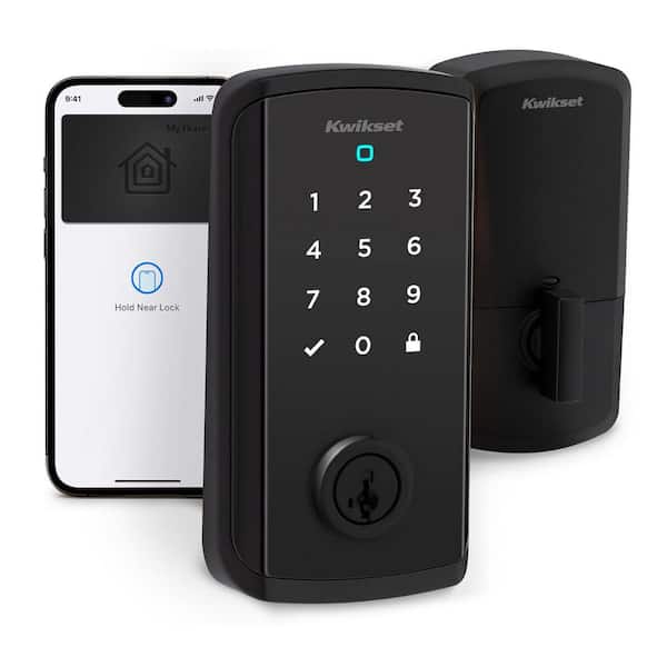 Halo Select Plus Touchscreen Deadbolt Wi-Fi + Matter Smart Lock Apple Home Keys Tap-to-Unlock Technology Matte Black