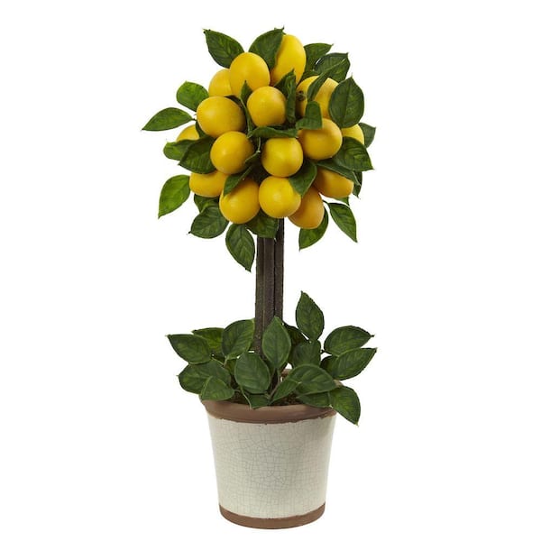 Nearly Natural Lemon Ball Artificial Topiary Arrangement