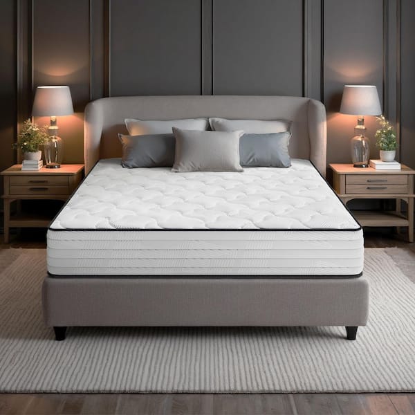 Babo Care Twin Size 8 in. Plush Hybrid Breathable and Innerspring Cooling Mattress with CertiPUR-US and Oeko-TEX Certified