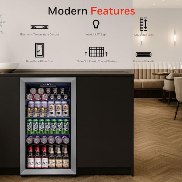 Honeywell 19 in. 116-Can Beverage Refrigerator and Cooler, in