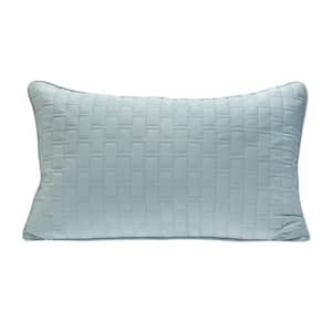 Luxury 100% Viscose from Bamboo Quilted Decorative Pillow - Sky