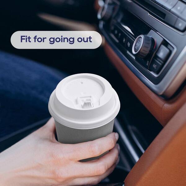 Lynzavix White Disposable Plastic Coffee Cup Lids White 200 Per Case for 10  oz., 12 oz., 16 oz., 20 oz. Paper Cups Leakproof Dome 29DPH005690 - The  Home Depot