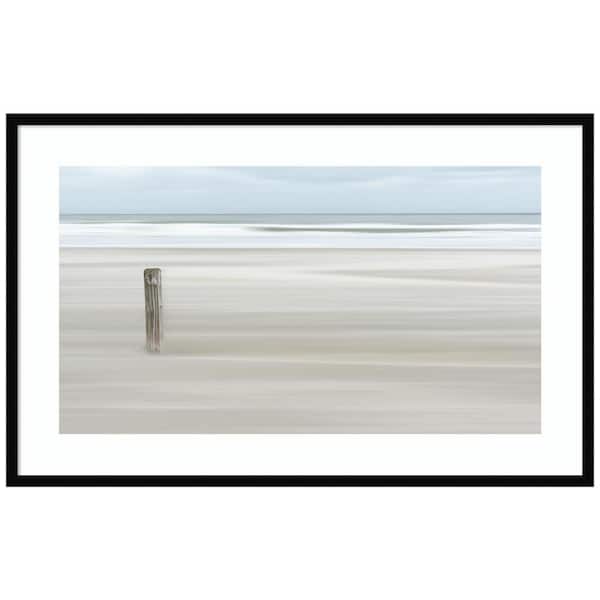 Amanti Art "Steadfast Shoreline" by Greetje van Son 1 Piece Wood Framed Color Travel Photography Wall Art 26-in. x 41-in. .