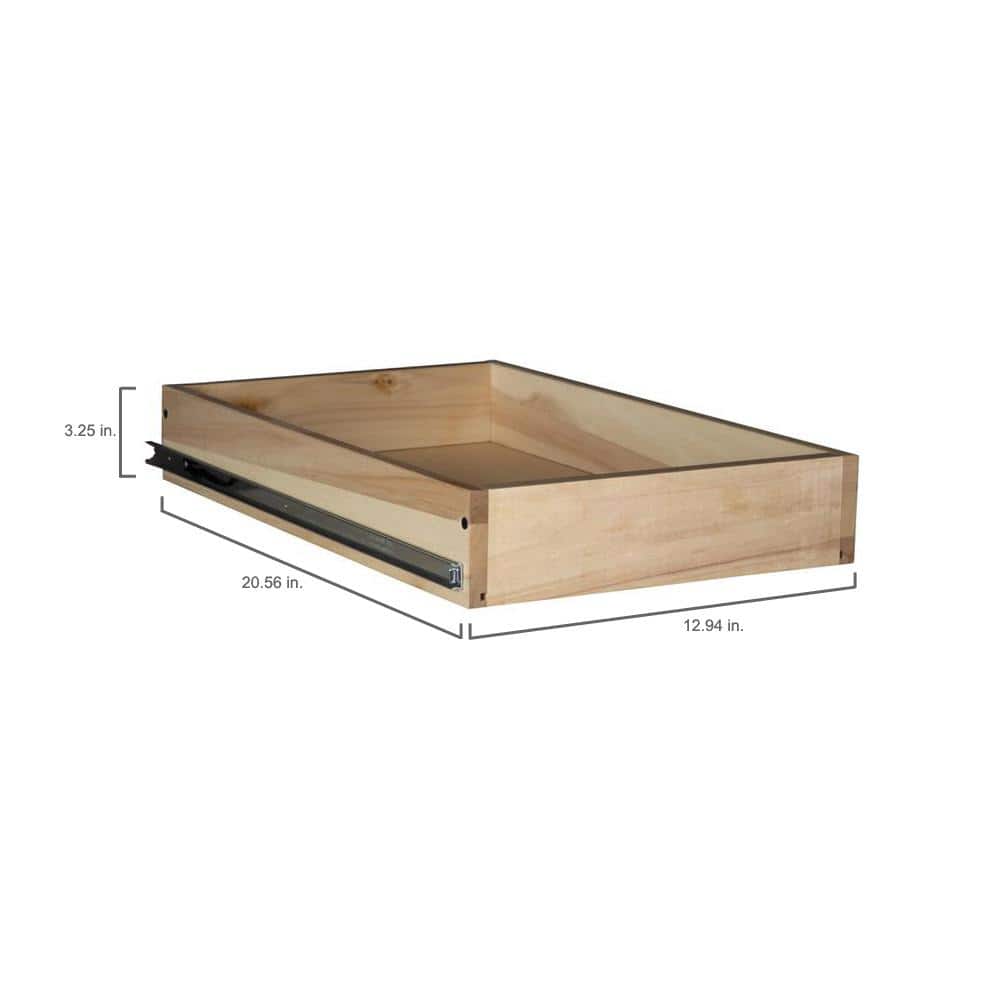Condition photo showing New/Like New for 13 in. pull-out drawer for 18 in. base cabinet