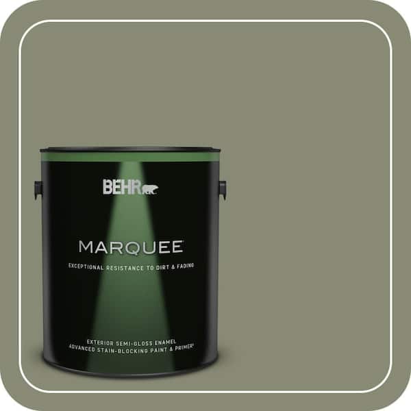 BEHR MARQUEE 1 gal. #PPU10-17 Aloe Thorn Semi-Gloss Enamel Exterior Paint & Primer