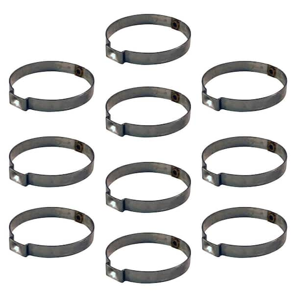 1 in. Stainless-Steel Poly Pipe Pinch Clamps (10-Pack)