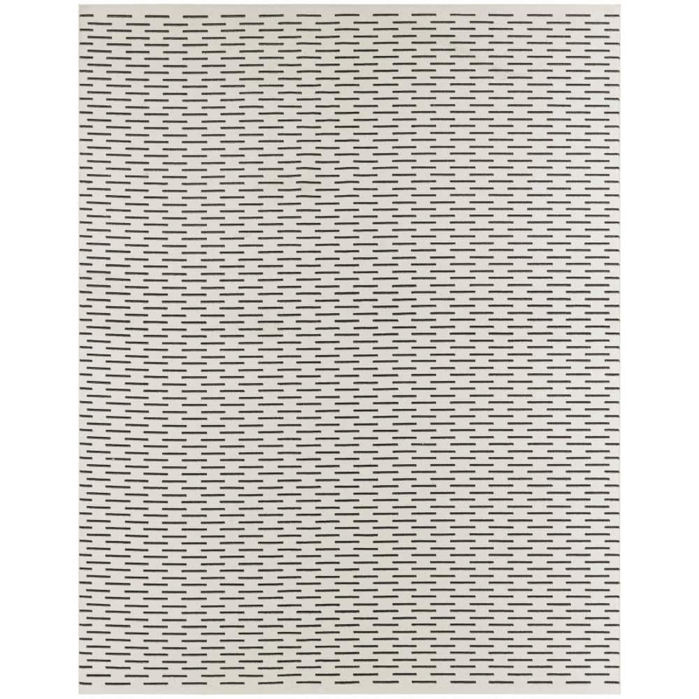 Nordic Ivory Black 8 ft. x 10 ft. All-over design Contemporary Area Rug price history on PriceWatchPro