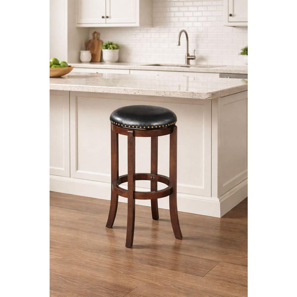 Boraam Cordova 29 in. Cappuccino Bar Stool 33829 - The Home Depot