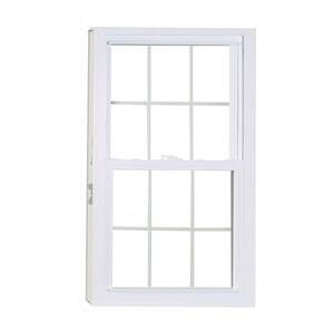 36 in. x 36 in. 50 Series Double Hung Buck LS Vinyl Window with Grille - White