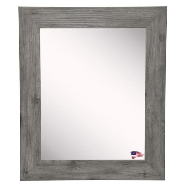 Unbranded Large Rectangle Gray American Colonial Mirror (48 in. H x 36 in. W)