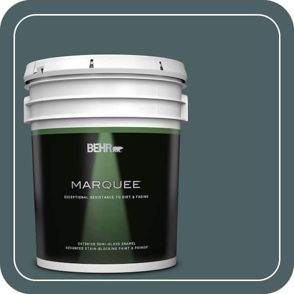 BEHR MARQUEE 5 gal. #PPU12-20 Underwater color Semi-Gloss Enamel Exterior Paint & Primer