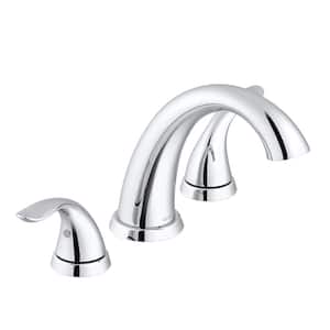 Viper 2-Handle Deck-Mount Roman Tub Trim Kit without Hand Shower in Chrome