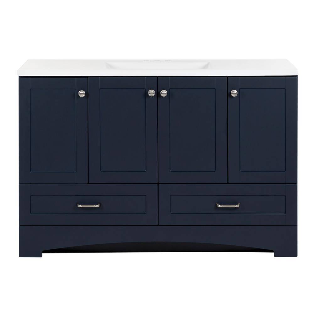 Glacier Bay Lancaster 48 In. W X 19 In. D X 33 In. H Single Sink Bath ...