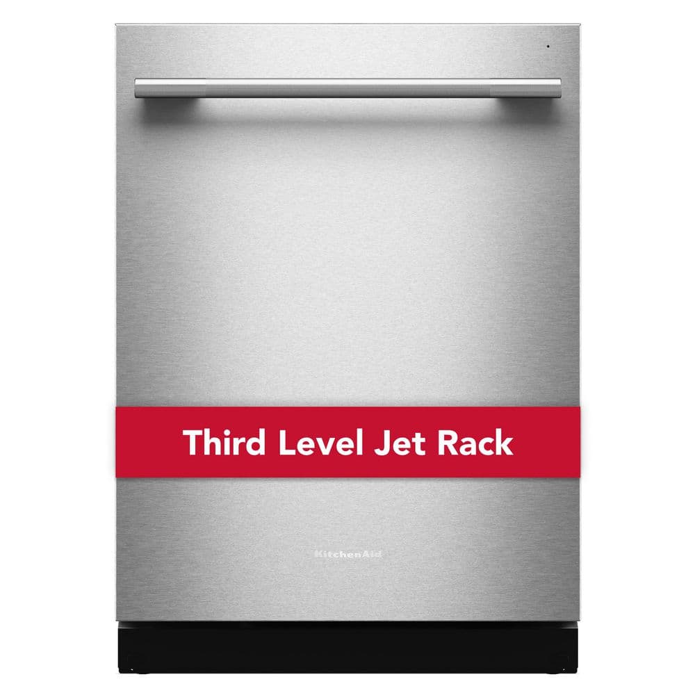 24 in. Top Control Built-In Tall Tub Dishwasher in PrintShield Stainless with 40+ Total Wash Jets